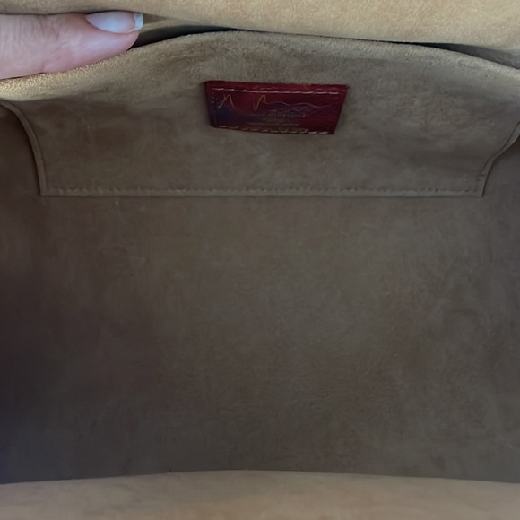 LOUIS VUITTON WATERCOLOR AQUARELLE MONOGRAM PAPILLON FRAME SNAKESKIN BAG - Picture 10 of 11